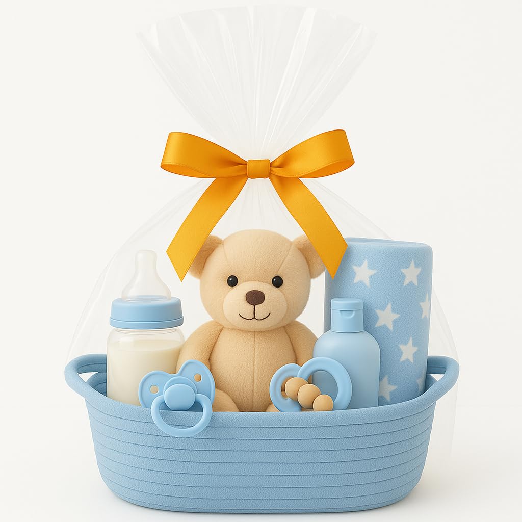 Shimmer Anna Shine open-top cotton rope basket for nursery or bathroom organization.