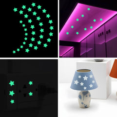 Shimmeroo star-stickers-night-vibe demonstrates luminous stars shaping a cozy night sky.