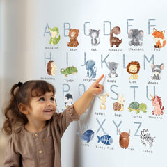 Shine Inside jungle animals and letters decals brighten nurseries and classrooms for playful learning.