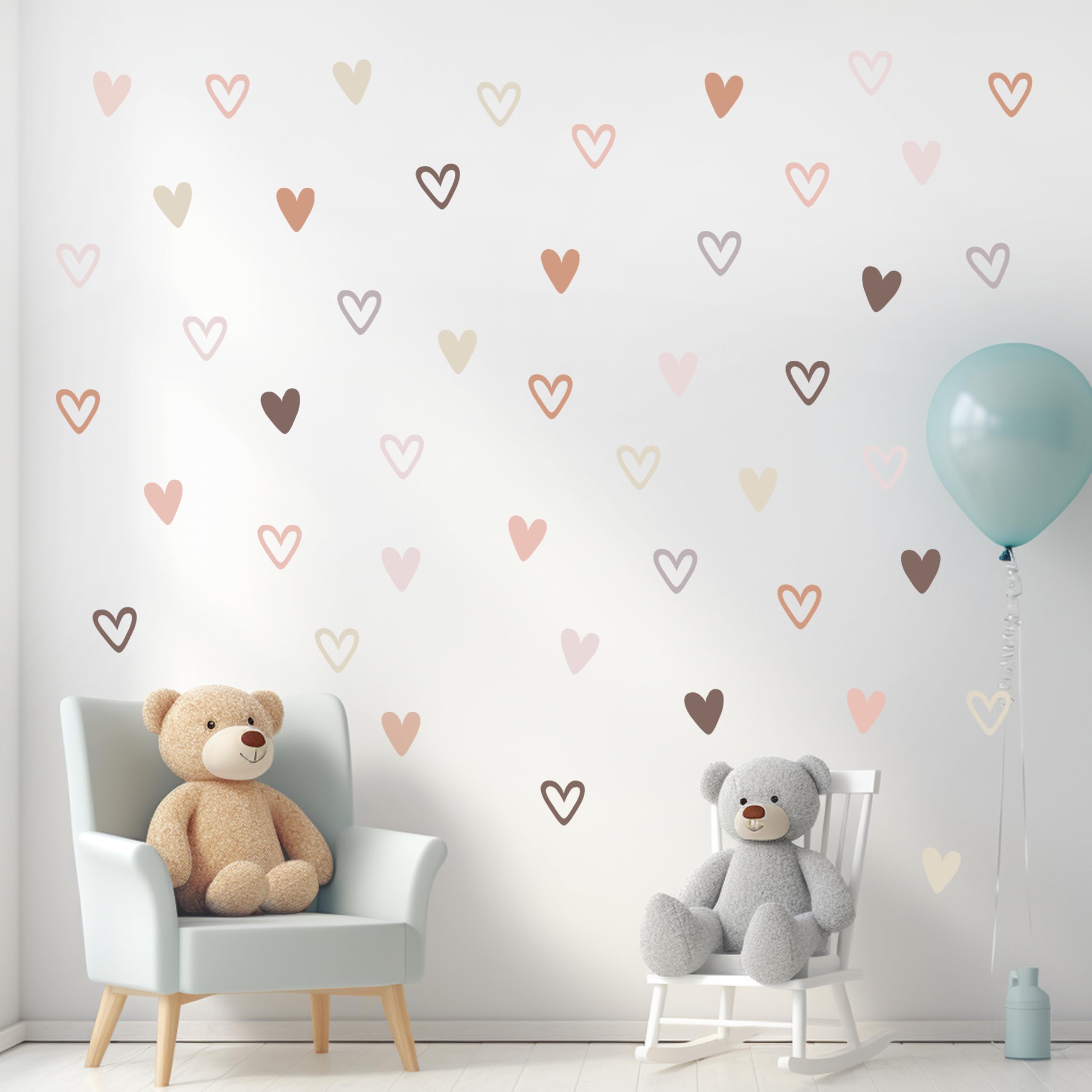 Shine Inside boho heart wall stickers easy peel demonstration