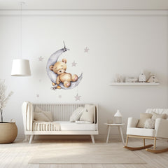Shine Inside wall art in gray beige brightens spaces without overpowering play