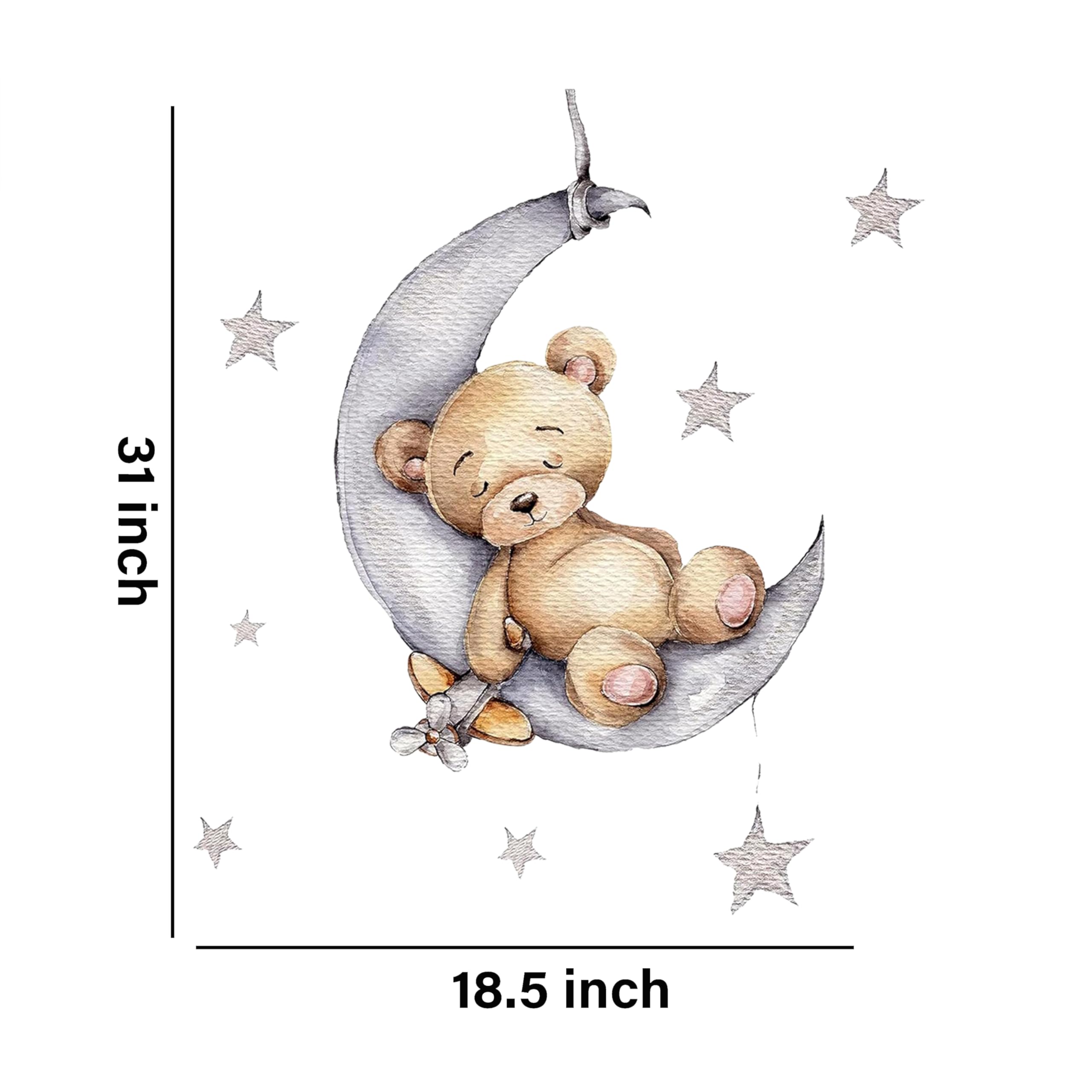 Shine Inside decals are easily repositioned, perfect for flexible nursery layouts