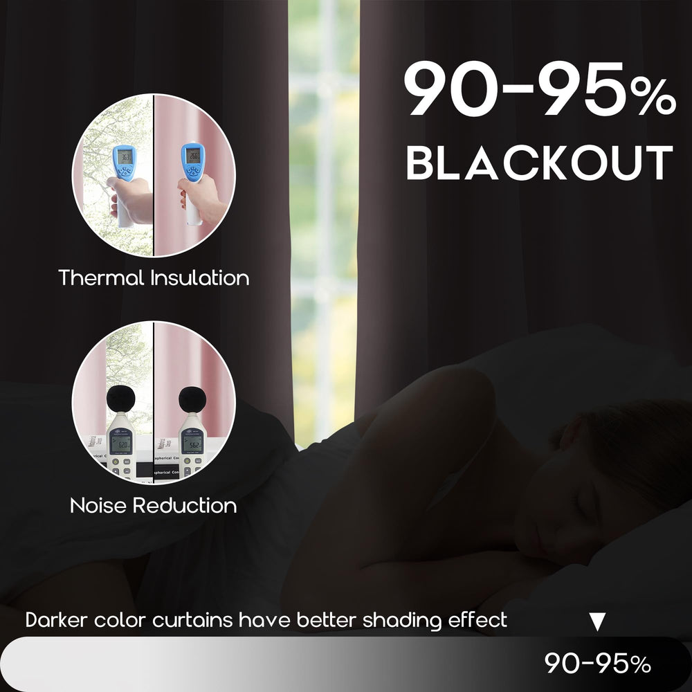 SHINELAND back tab hanging curtain showing versatile mounting option.