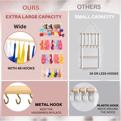 Shineloha deep hooks protect bows and keep accessories pristine