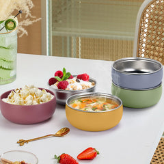ShineMe color-coded bowls help families identify each child's dish quickly.