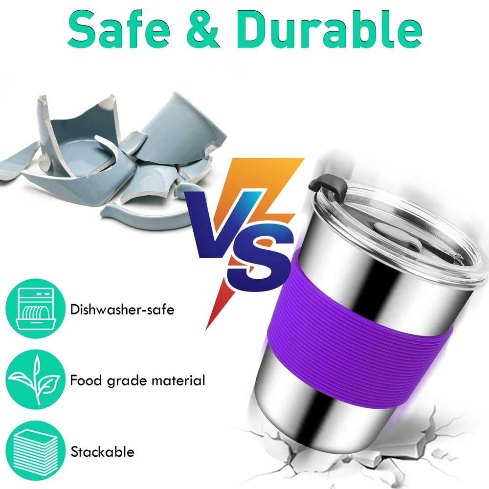 ShineMe dishwasher-safe kids cups shown ready for clean, simple maintenance.