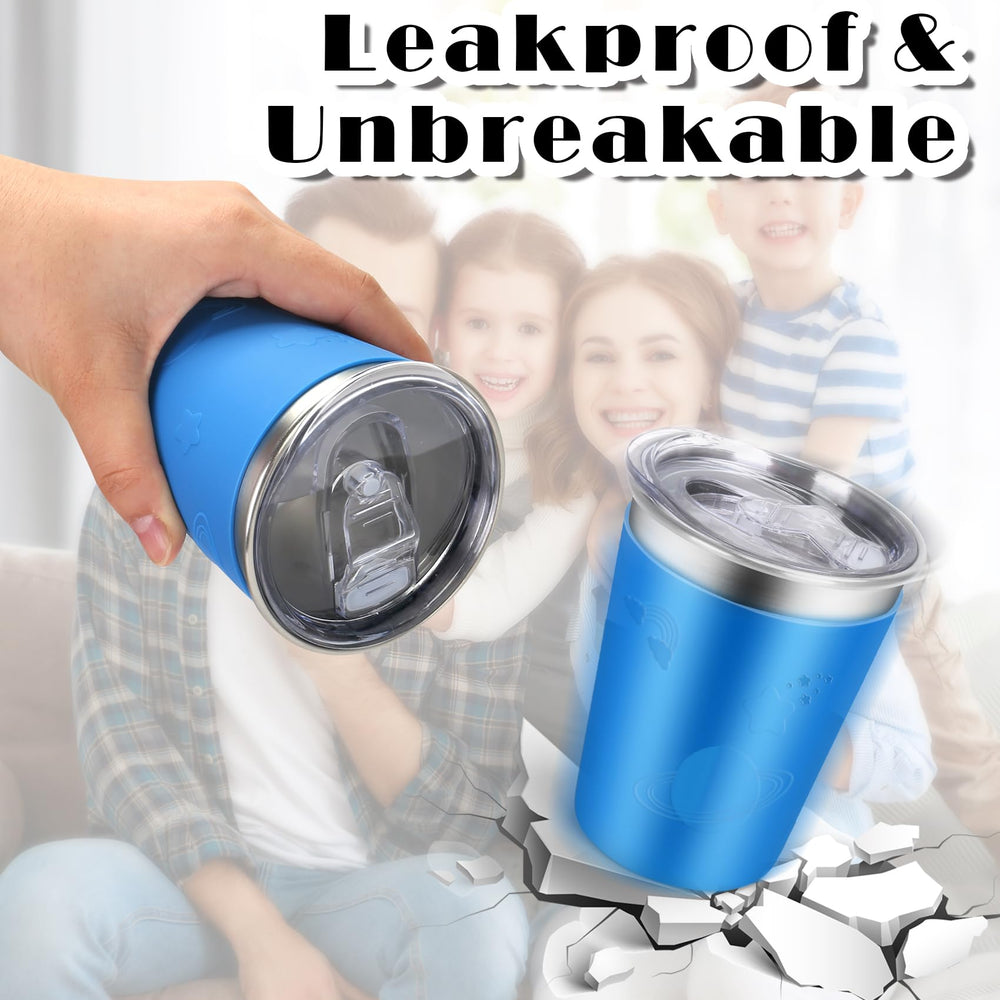 ShineMe premium stainless steel cups resist breakage for active toddlers