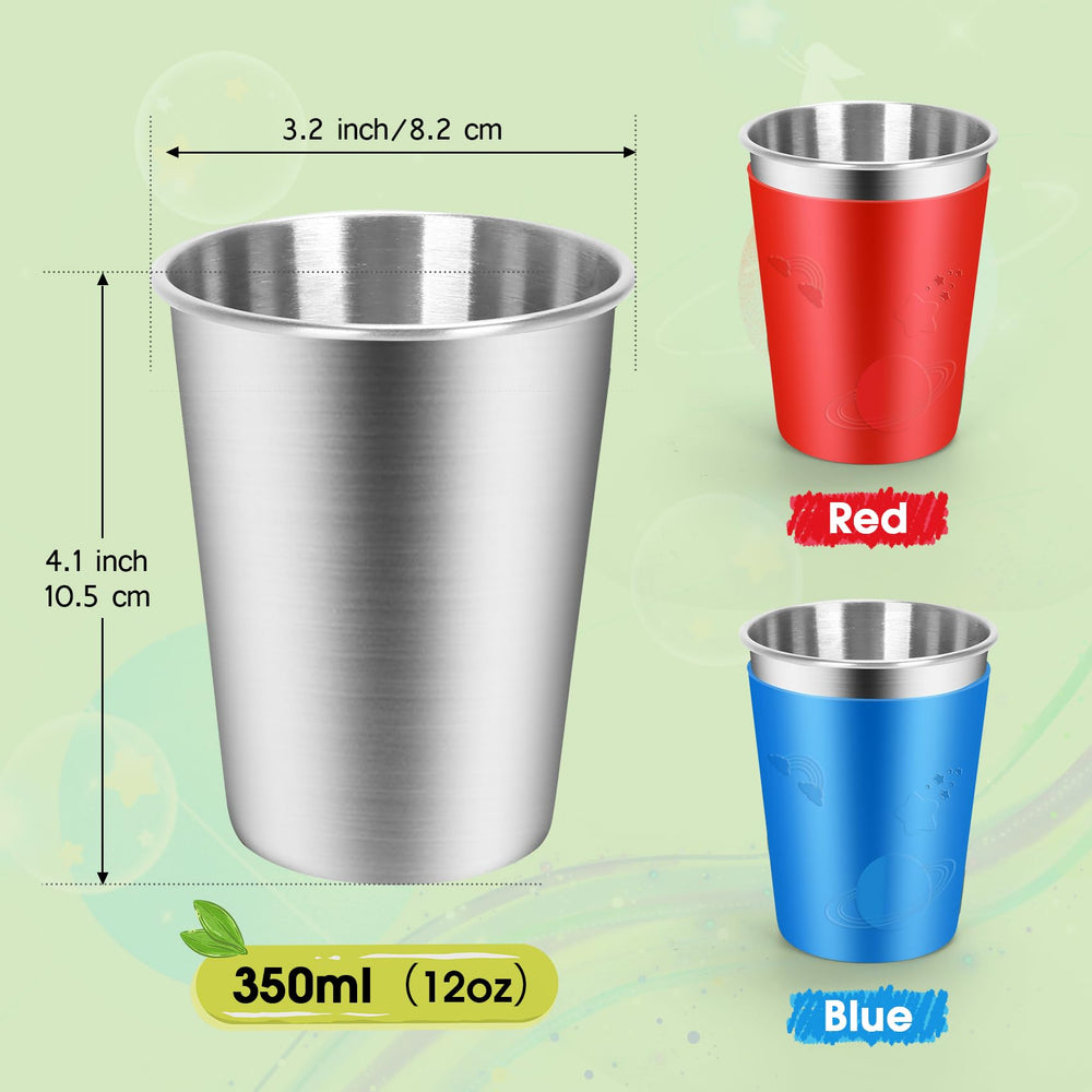 ShineMe cups showing detachable color covers to help identify each cup.