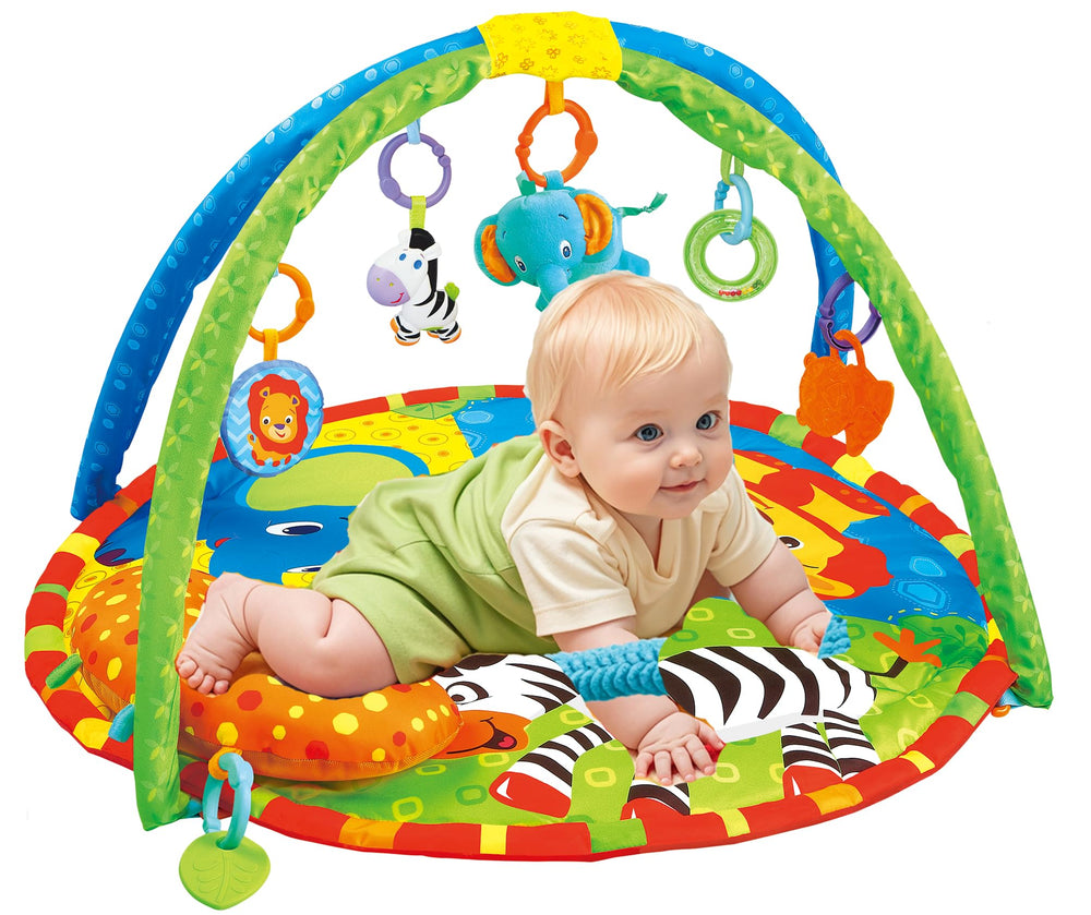 SHINING CROWN by EMILYSTORES arched-frame gym enables safe, versatile early-play sessions.