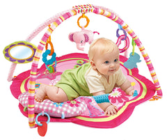 SHINING CROWN by EMILYSTORES colorful patterned play mat 36 inches for safe crawling.
