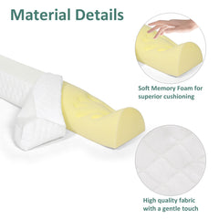 Shinnwa bed bumpers easy installation shown in three simple steps.