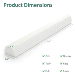 Shinnwa bed bumpers non-slip bottom helps keep rails in place during restless nights.