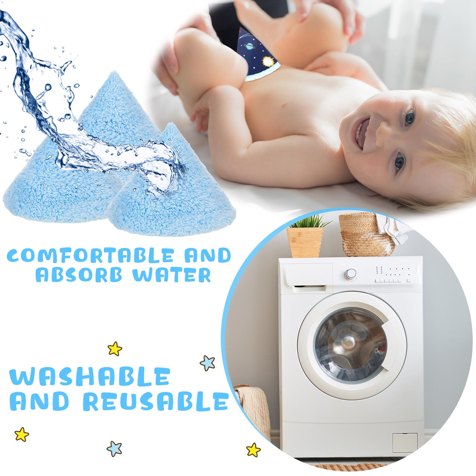 ShinyMatch baby boy pee shield interior velvet feels soft and absorbent.