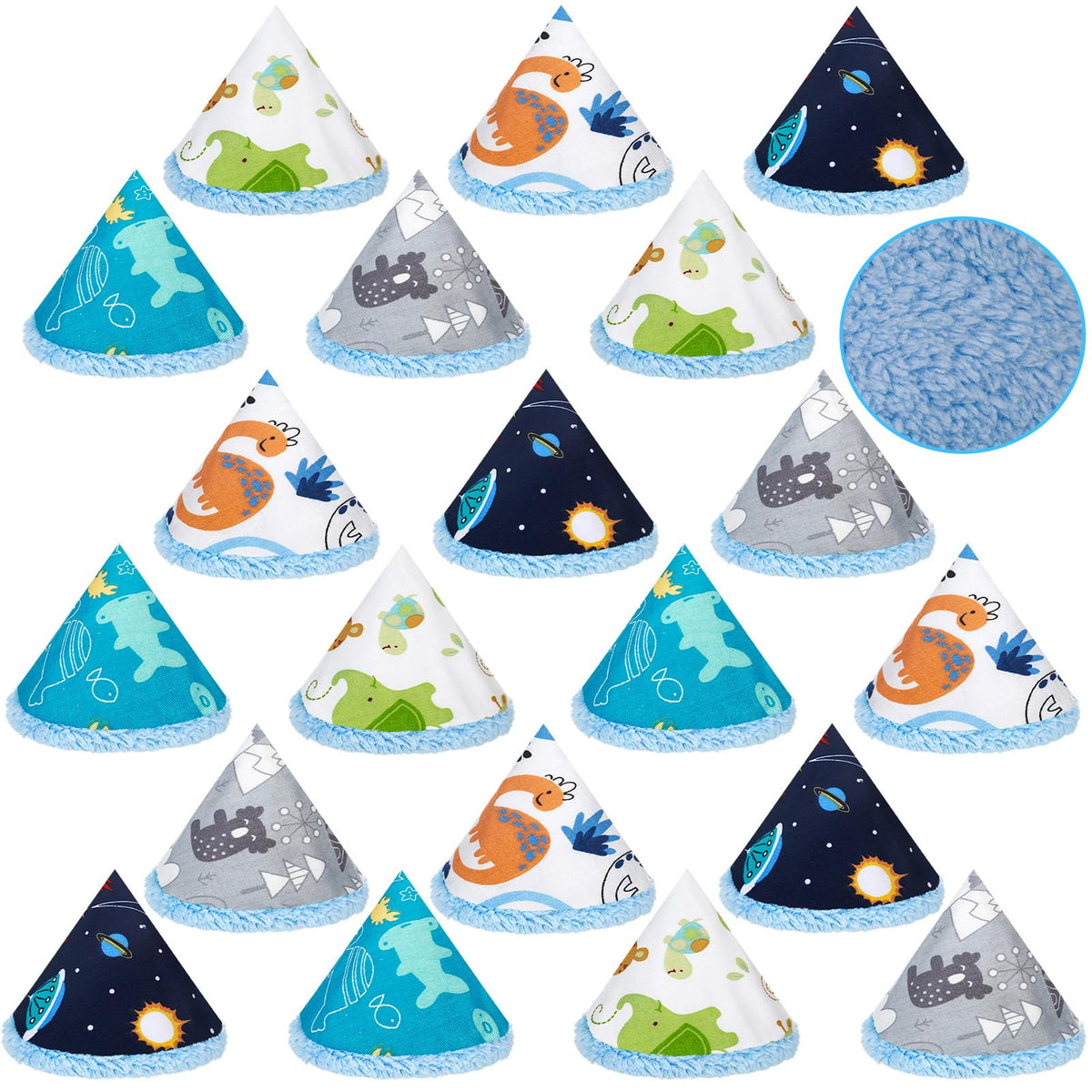 ShinyMatch velvet pee shield pack-20 covers neatly displayed for tidy diaper changes.