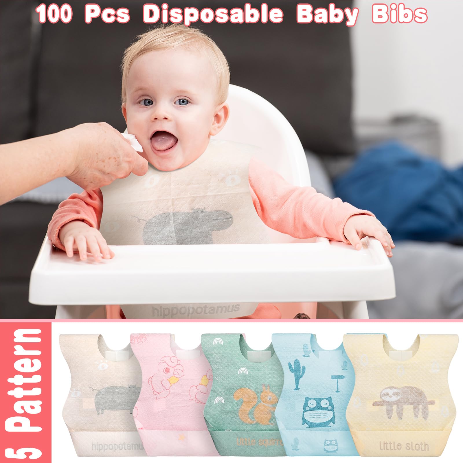 Shinymoon bibs measure 9.3 by 13.8 inches for versatile coverage.