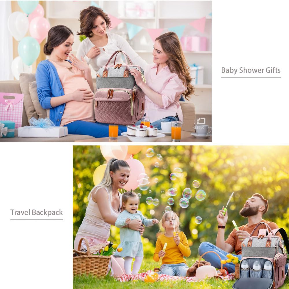 SHITIESHOU diaper bag backpack pacifier-case-tidy-pocket keeps essentials tidy