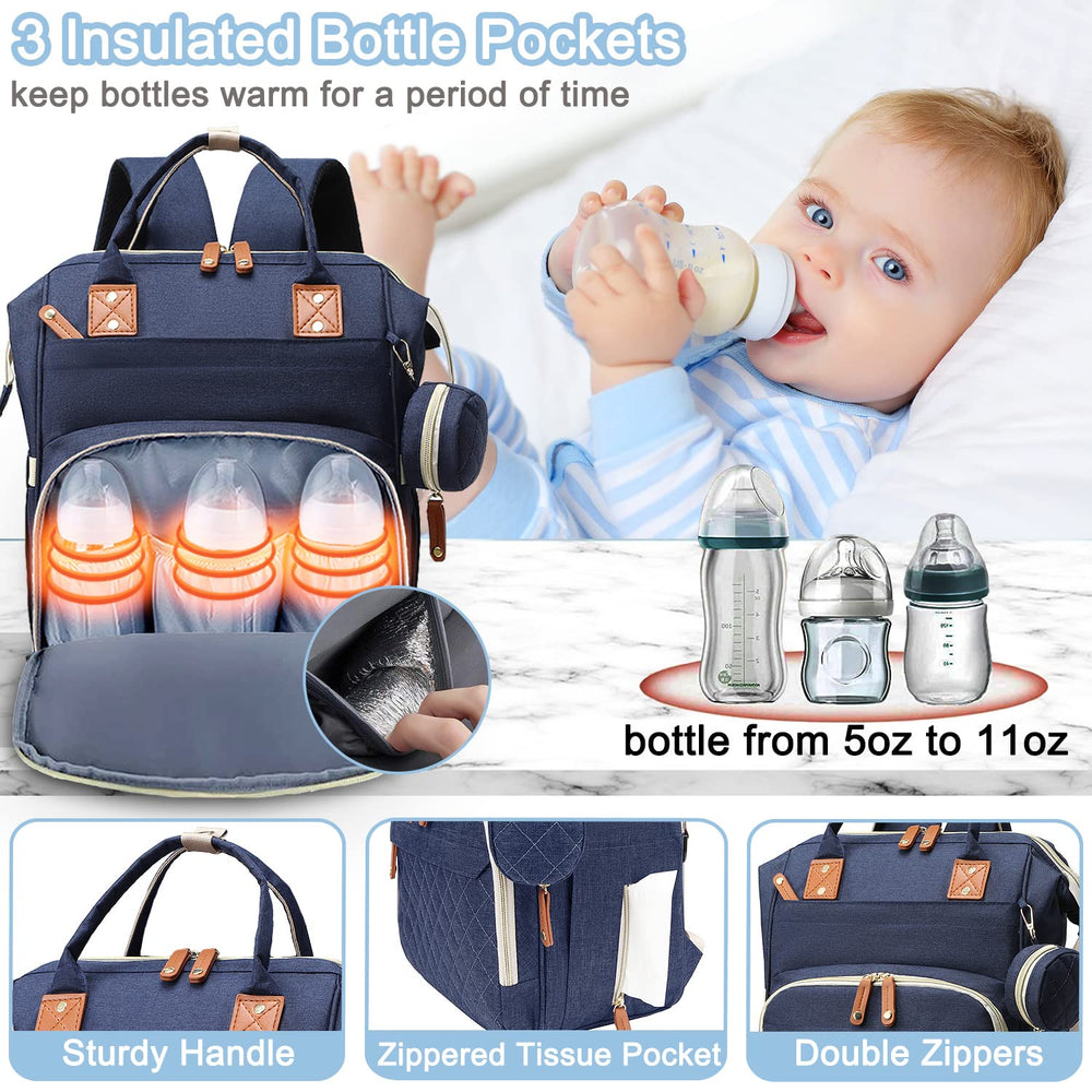SHITIESHOU insulated pockets keep bottles warm or cool.