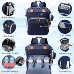 SHITIESHOU pacifier case attached to bag for quick soothing moments.