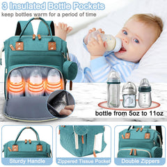 SHITIESHOU diaper bag pacifier case allows quick pacifier access.