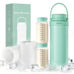 SHKIBY portable breast milk cooler with 360-degree cooling for outdoor freshness