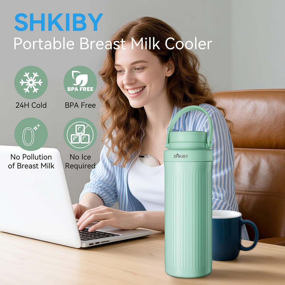SHKIBY travel-ready cooler showing compact design for bags and airports