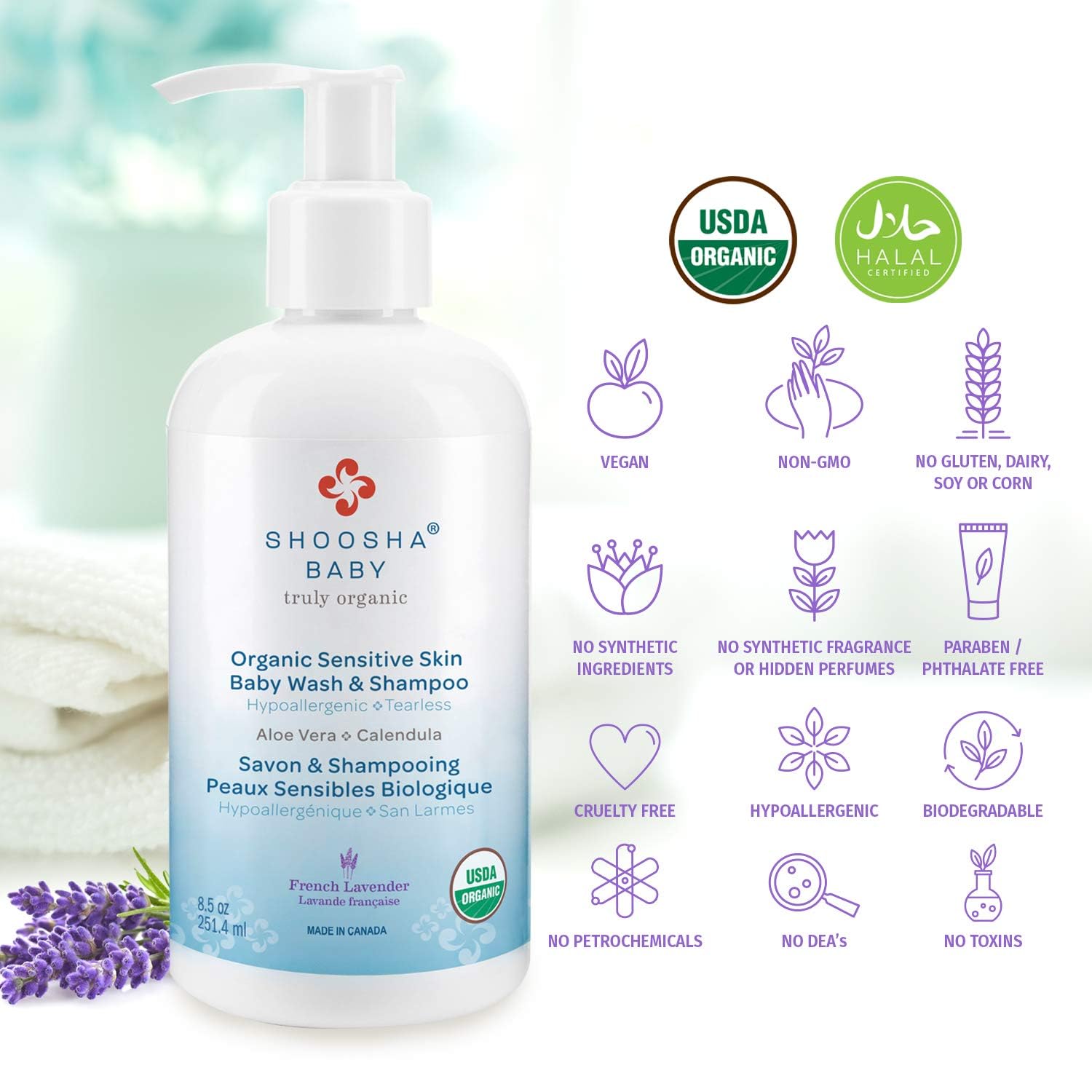 Shoosha family scene showing gentle wash safe for kids and pets during bath time
