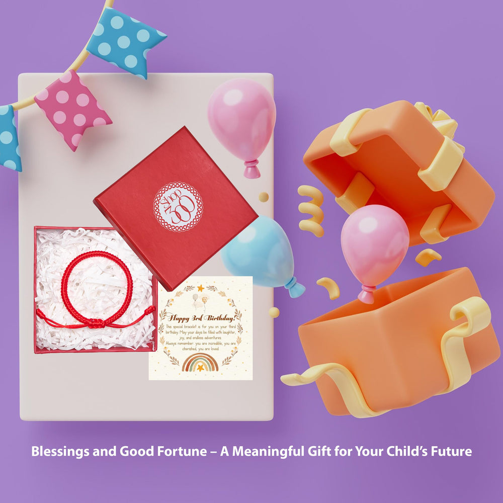 Shop300 child wearing bracelet in a playful setting.