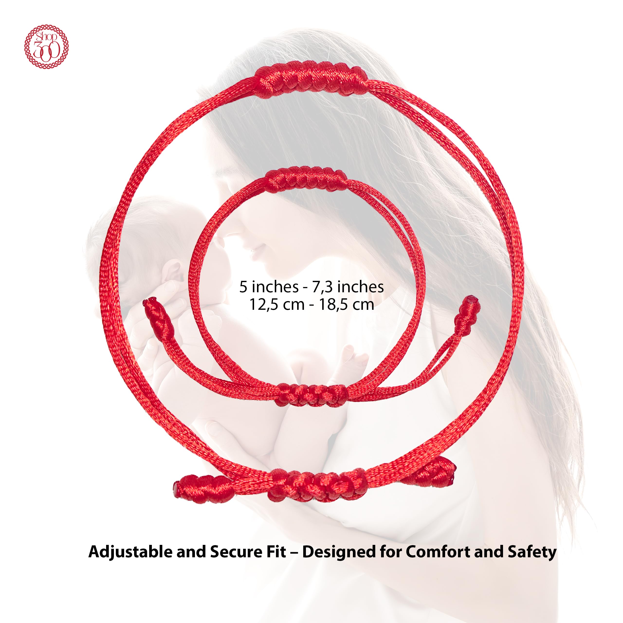 Shop300 soft-woven string bracelet remains gentle and irritation-free for sensitive skin.