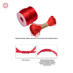 Shop300 seven-knots red string design adds a stylish, symbolic touch on tiny wrists.