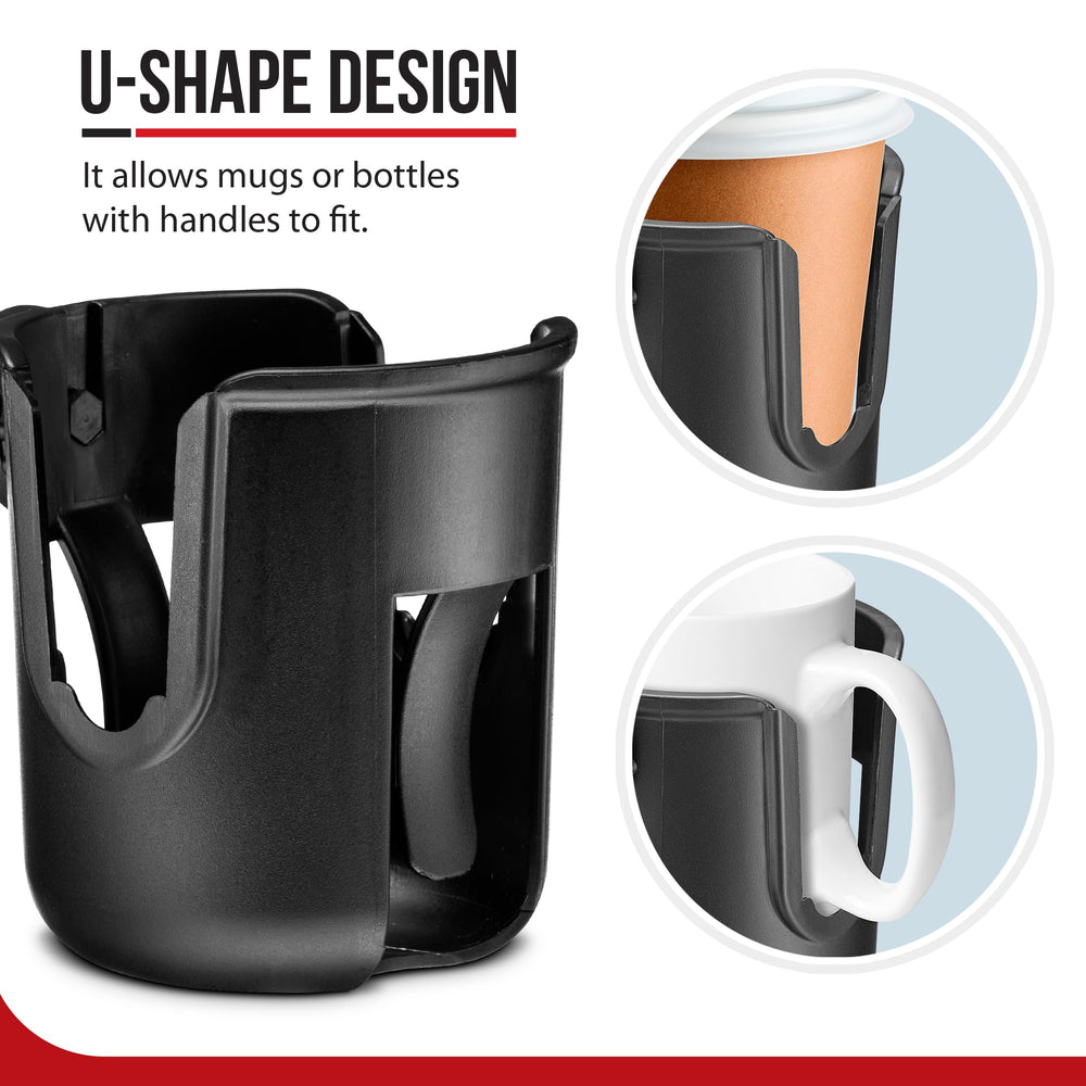 Shopperals generous dimensions help keep beverages steady during strolls.