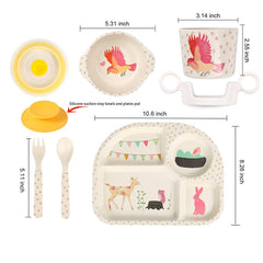shopwithgreen bamboo kids dinnerware bowl with smooth interior for soups and cereals