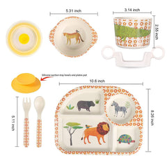 shopwithgreen bamboo kids dinnerware bowl features rounded edges for comfortable eating