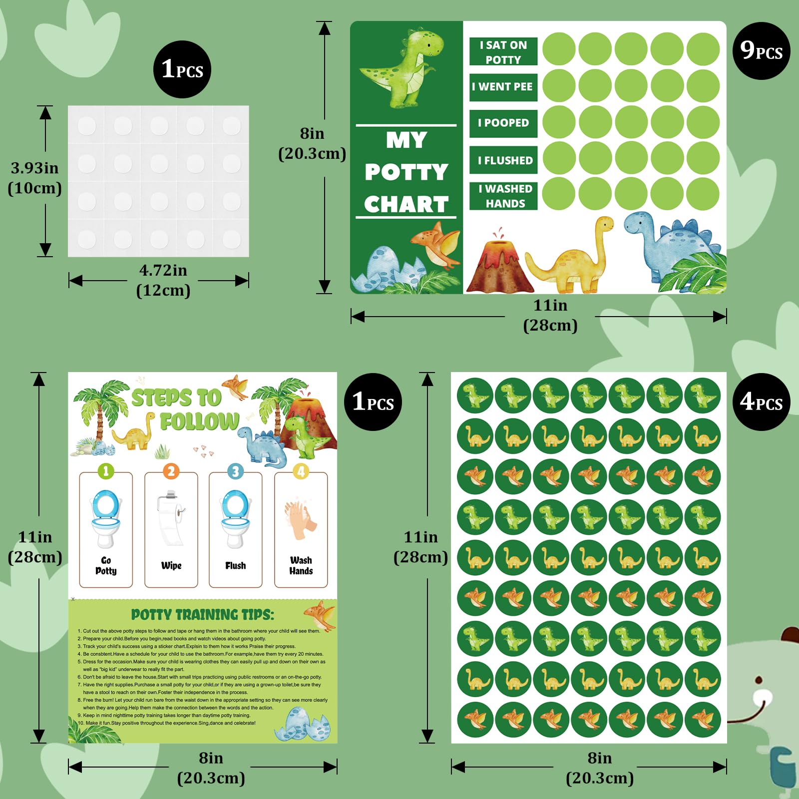 Shouqiuzhonglv potty sticker chart starters track daily progress with rewards.