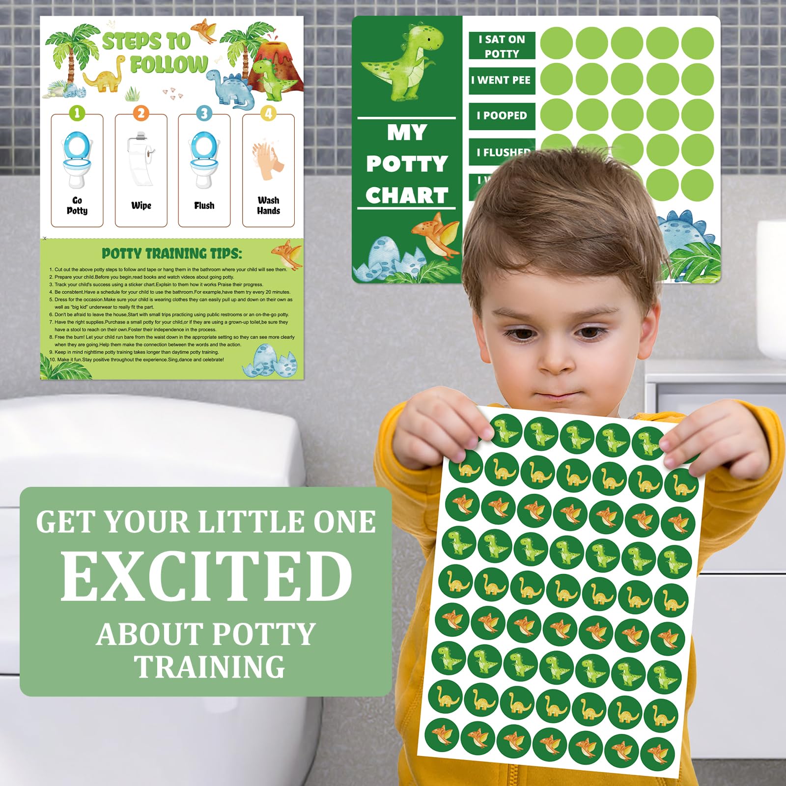 Shouqiuzhonglv toddler potty chart progress motivates early learners to try routines.