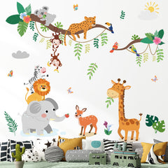 SHUCHING Jungle giraffe wall decal brings whimsy to bedrooms