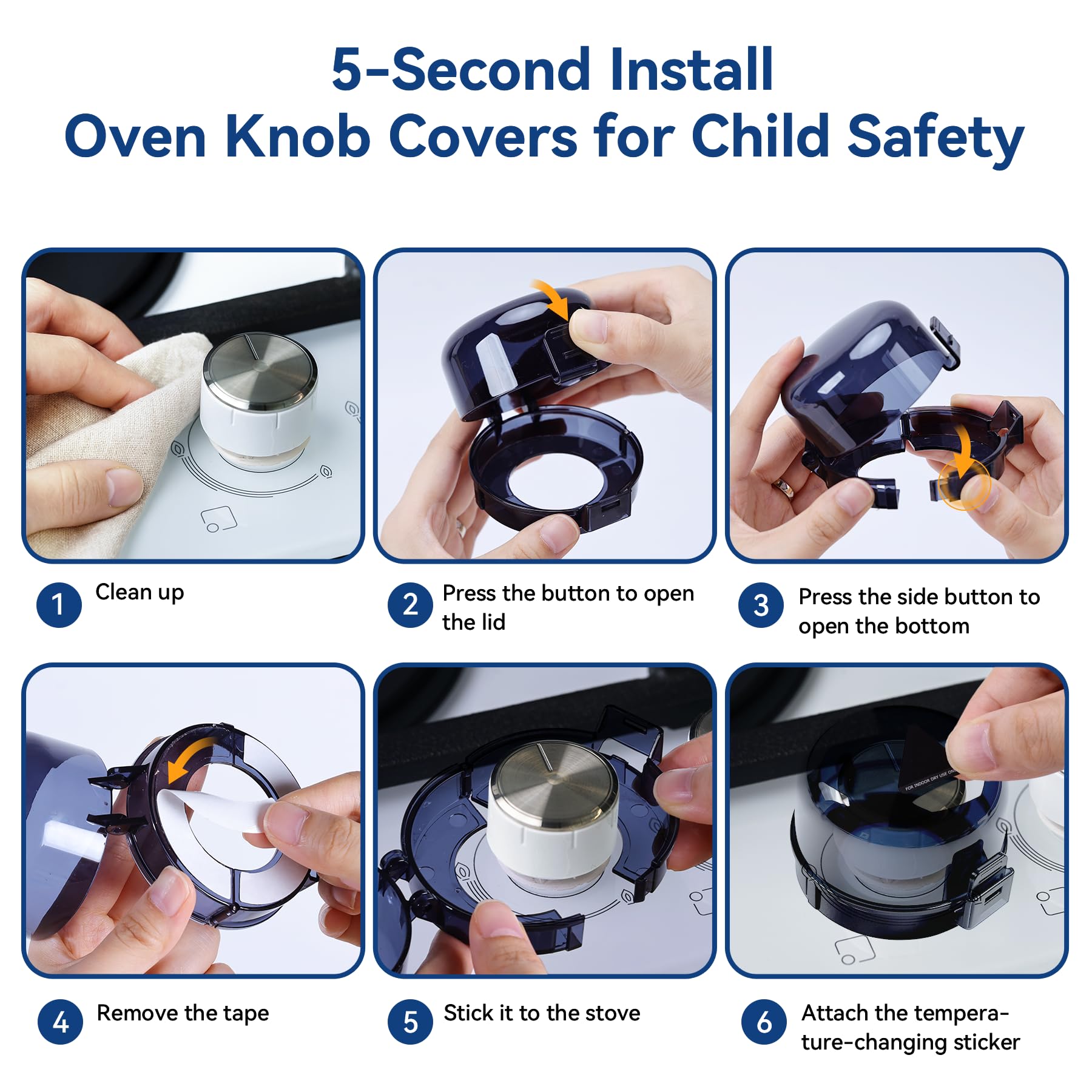 Shularis heat-resistant knob covers withstand high temperatures on stoves