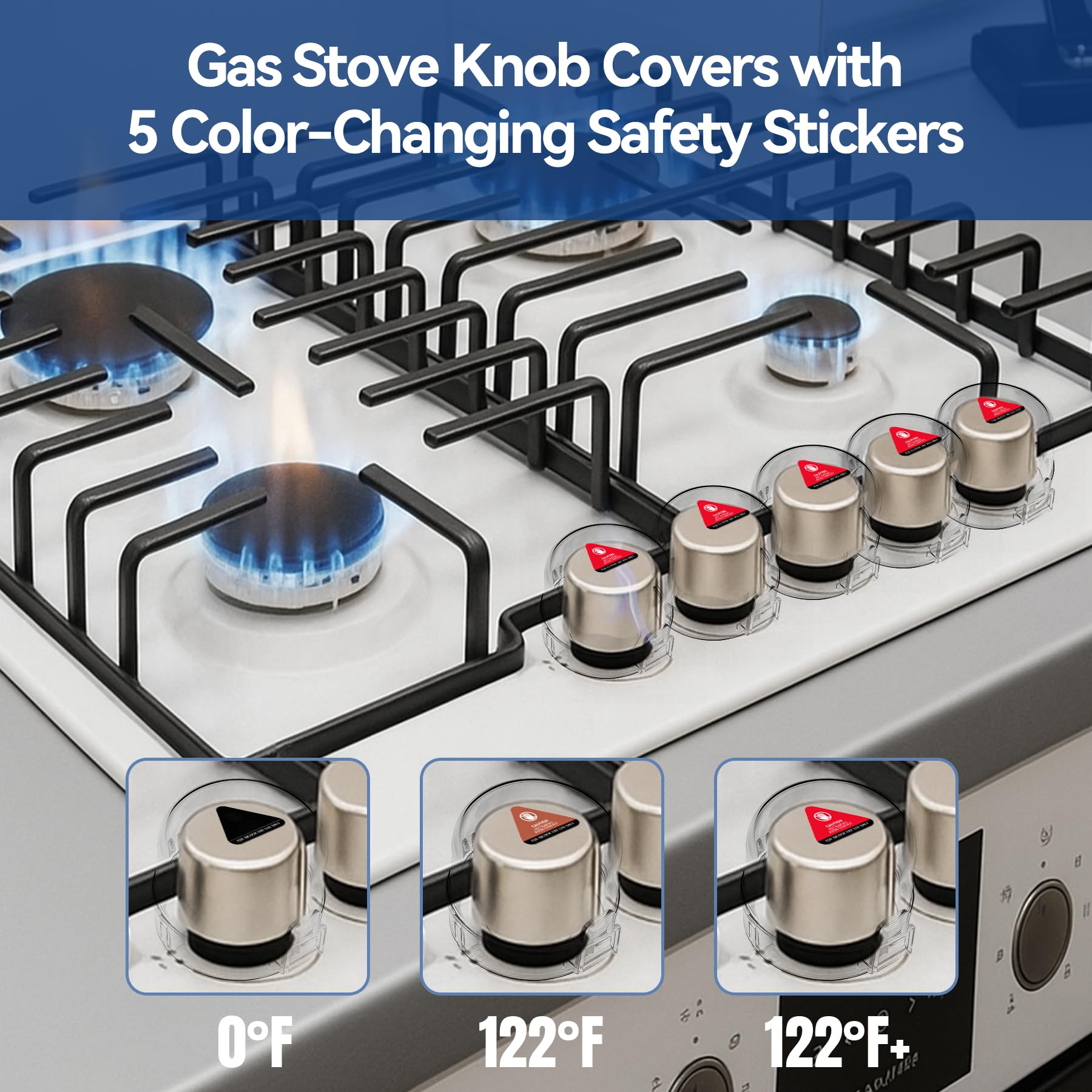 Shularis knob covers ready for use in real kitchens