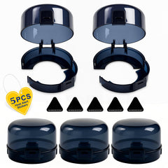 Shularis 5-pack stove knob covers in black ready for quick install