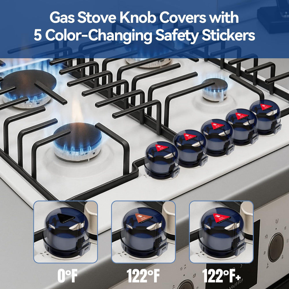 Shularis knob covers shown on glass surface with residue-free removal