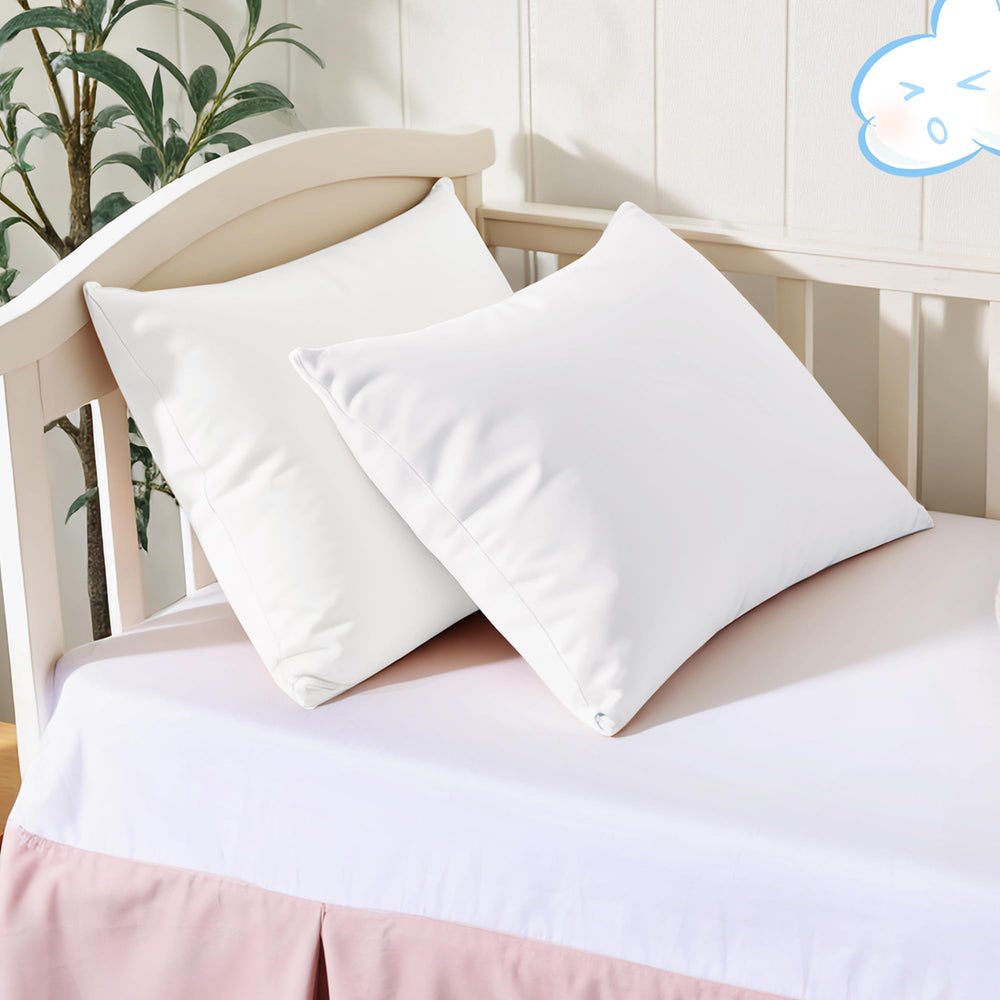 Shunjie.Home 100% cotton toddler pillowcase close-up shows a soft, skin-friendly weave for gentle sleep.