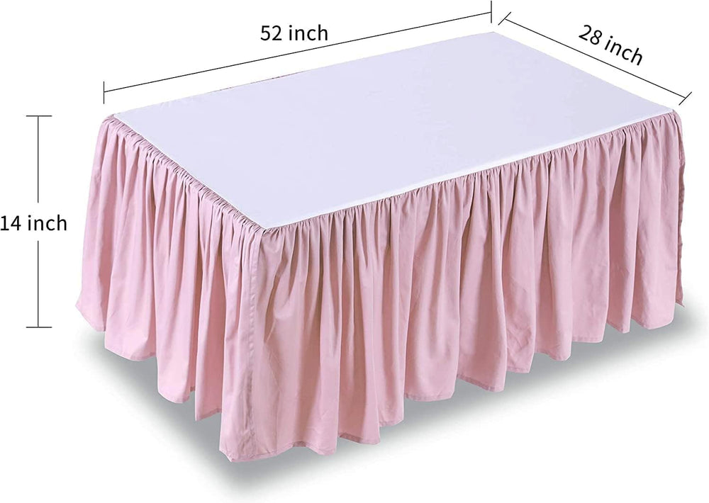 Shunjie.Home 52x28 crib skirt fits standard cribs for versatile baby bedding.