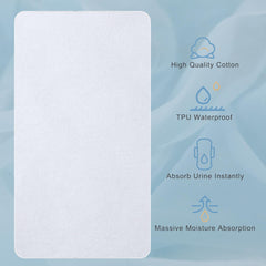 Shunjie.Home crib pad bottom layer anchors the pad for secure fit.