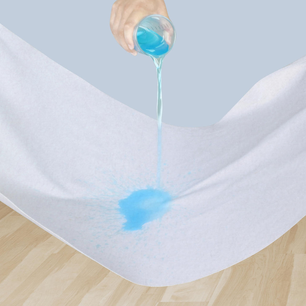 Shunjie.Home crib pad middle layer offers waterproof protection for spills.