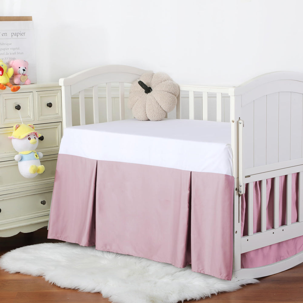 Shunjie.Home easy-care crib skirt designed for durability and frequent washes