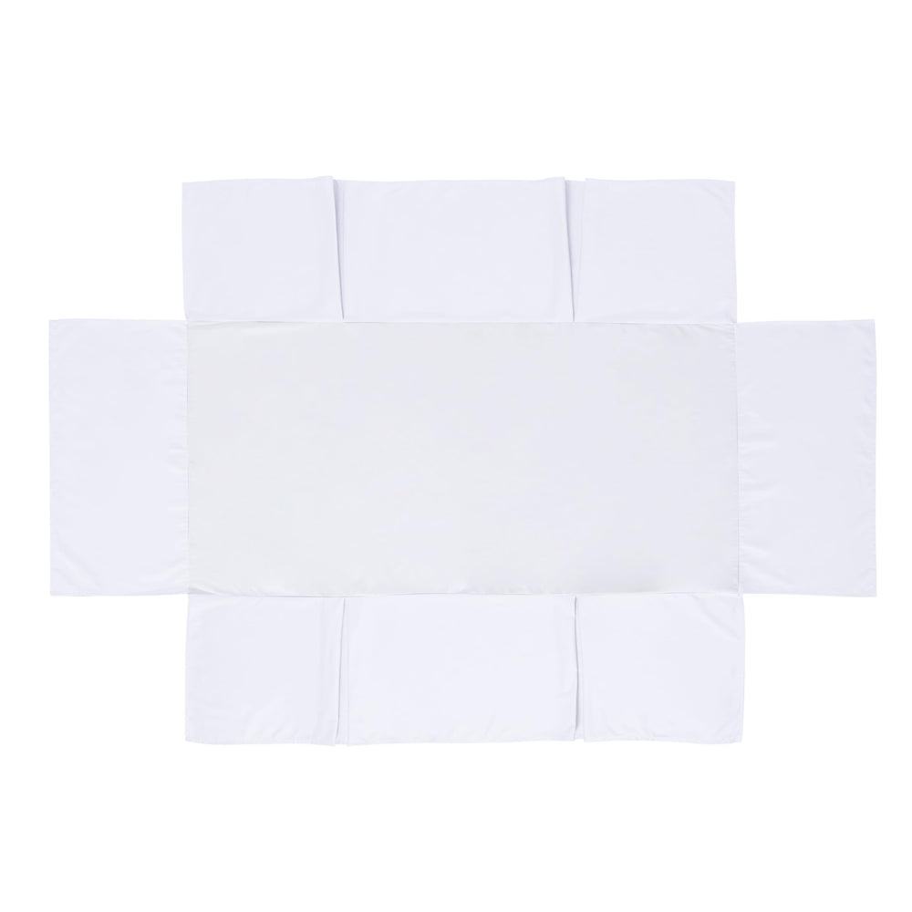 Shunjie.Home fade-resistant finish keeps the white crib looking bright.