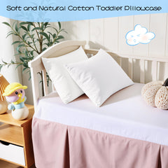 Shunjie.Home toddler pillowcase breathable fabric improves temperature regulation during naps.