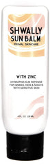 Shwally Zinc Avocado SunBalm jar closeup shows creamy texture for daily sun protection.