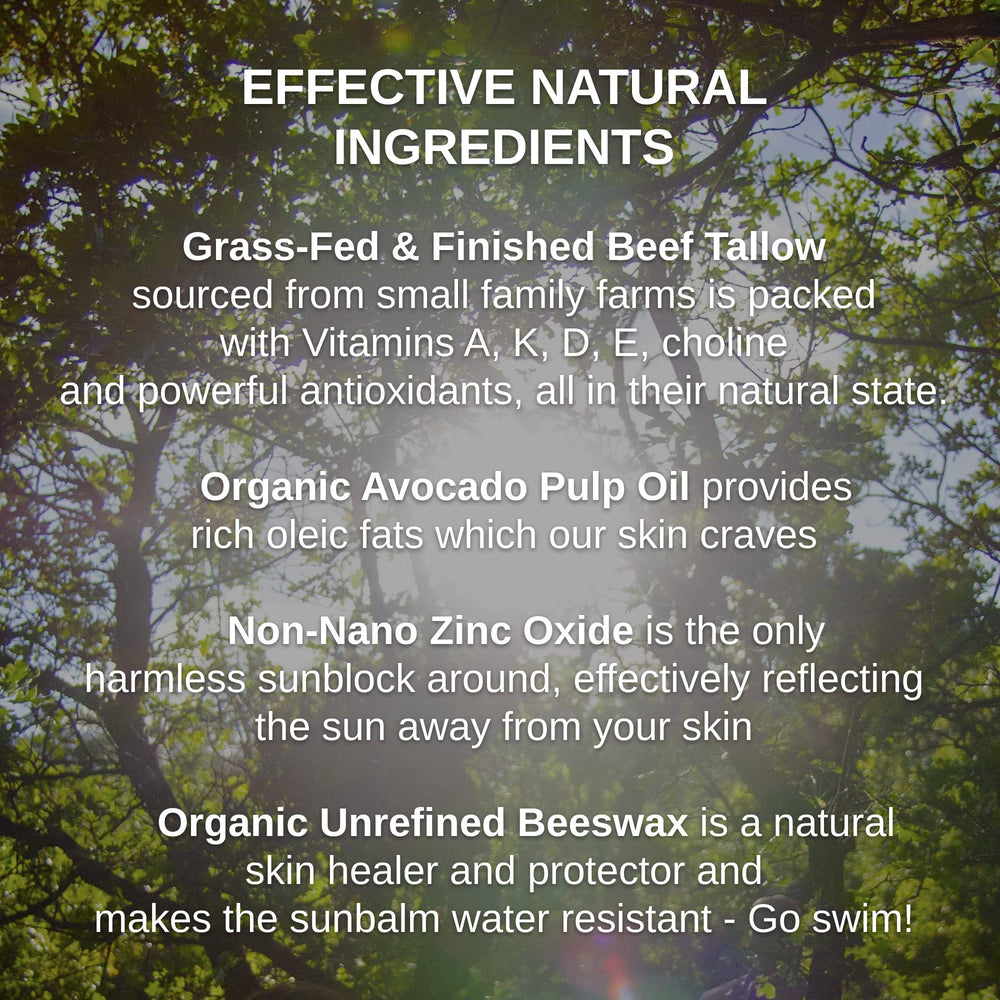 Shwally Zinc Avocado SunBalm texture soft cream ready for easy facial and body application.