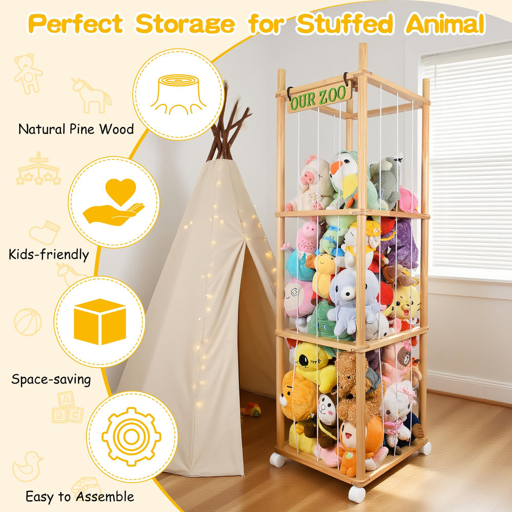 SHWWQUE natural pine wood edges are rounded for child safety
