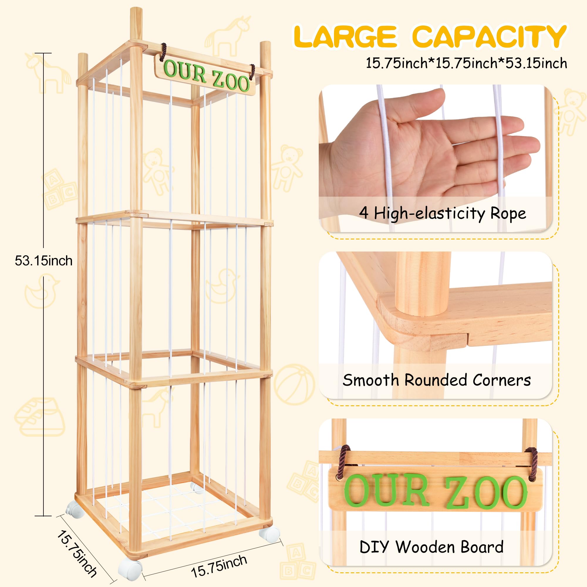 SHWWQUE storage with wheels side view highlights mobility for easy cleanup